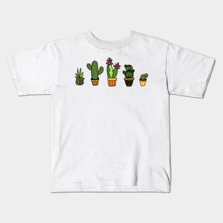 Mini Set Of Cactus Kids T-Shirt